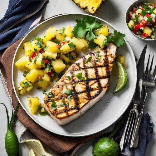 Grilled Swordfish with Pineapple Salsa CMWL